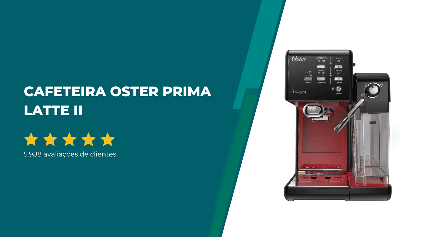 Cafeteira Oster Prima Latte II