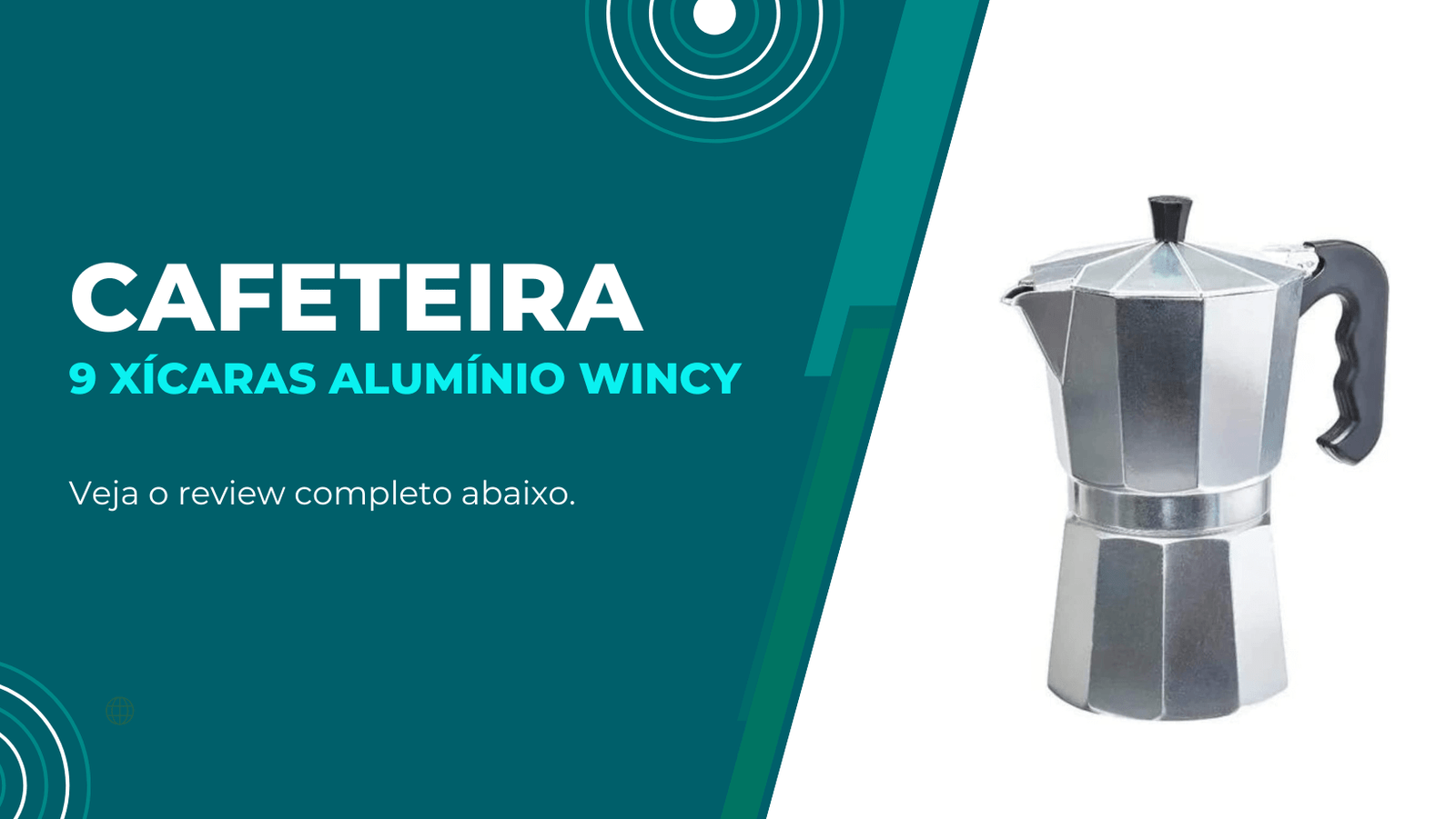 Cafeteira Italiana alumínio 9 xícaras vermelha