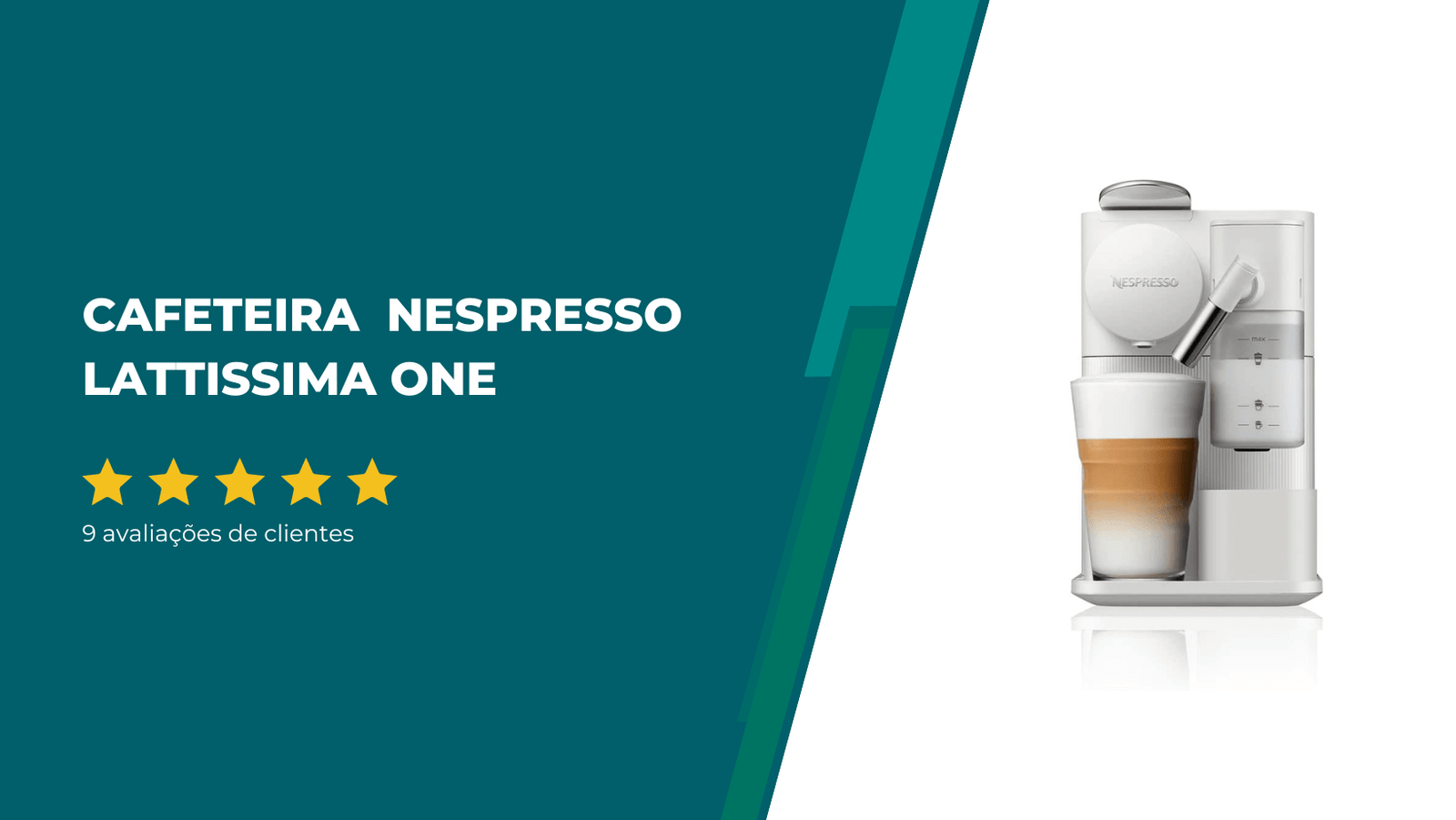 Cafeteira de cápsula Nespresso Lattissima One