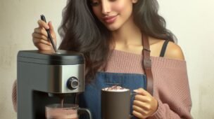cafeteira eletrica que faz capuccino e chocolate quente