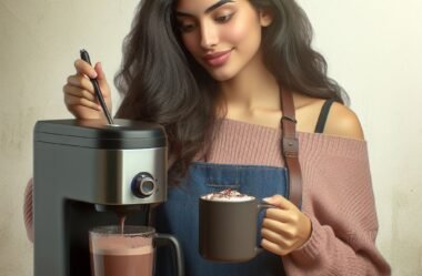 Cafeteira que faz chocolate quente